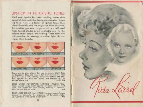 Rose Laird 1930s beauty booklet