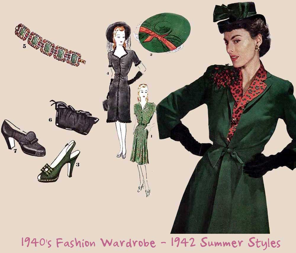 1940's Clothing - What Women Wore - Glamour Daze