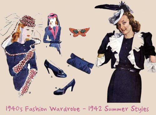 1940's-Fashion-Wardrobe---1942-Summer-Styles-