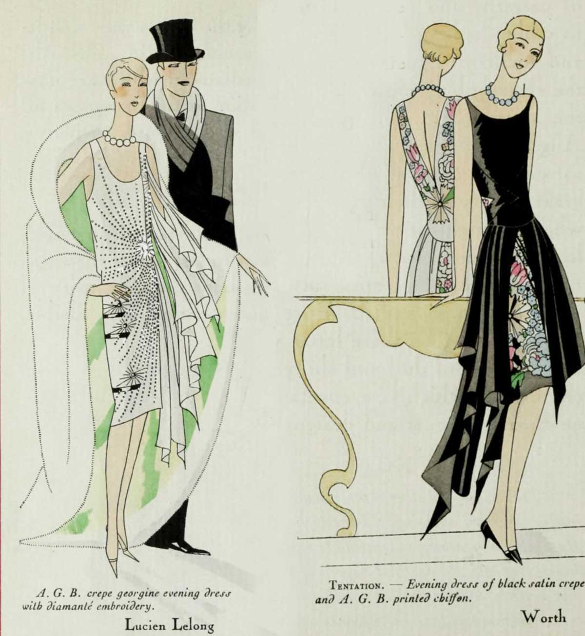 1920s Fashion - Paris 1928 - Worth and Lelong