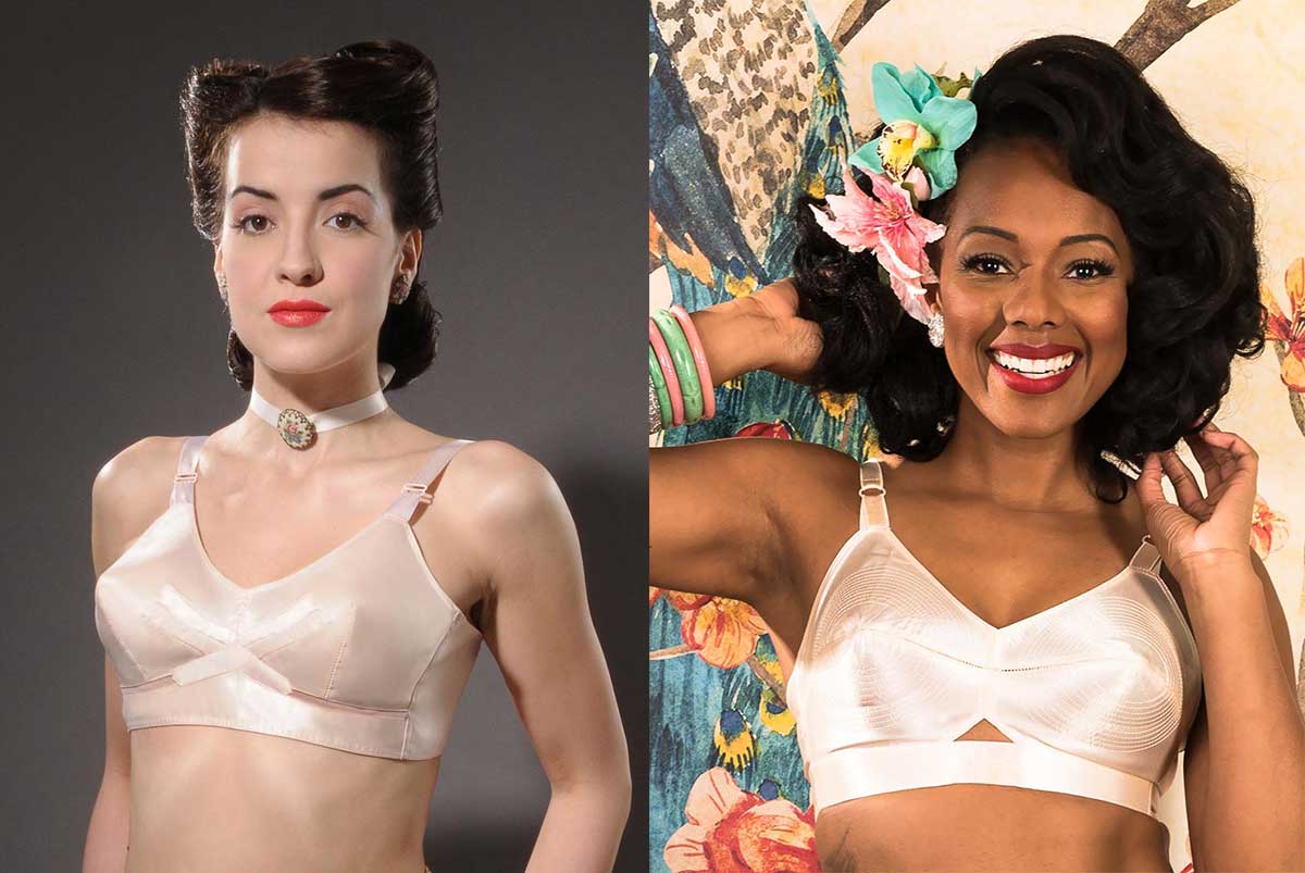 What Katie Did Vintage Peach Bullet Bra - 1950s Style - What Katie Did