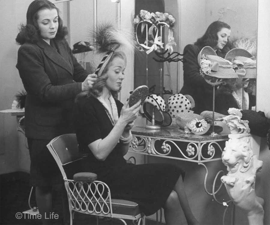 Hat Fashions - A-Post-War-Paris-Girl-1946. Barbara Laage