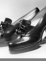 Stretch shoes in box calf with extra thick sole 1941