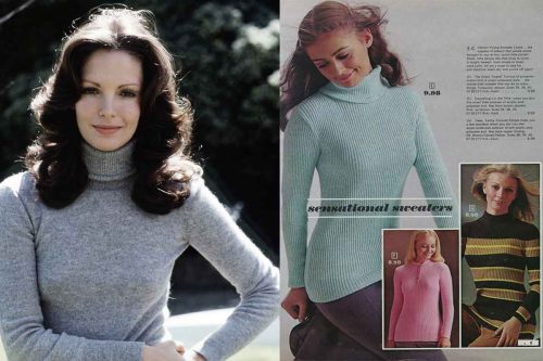 Jaclyn-Smith-and-Sears---1970s - sweater-fashion
