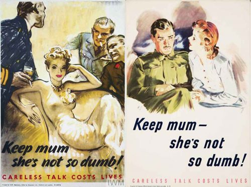 sexist ads in ww2 - Careless-Talk- Sexist WW2 poster