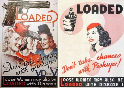 Careless-Talk- Sexist WW2 poster