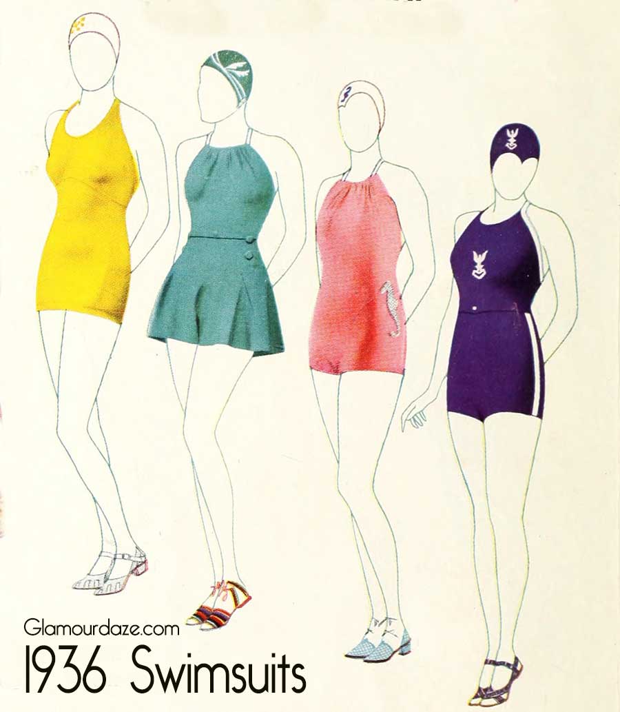 30's style bathing suits