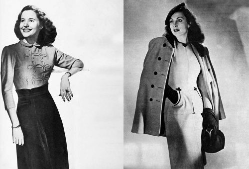 1940s-Fashion---Fall-Dresses-in-1944