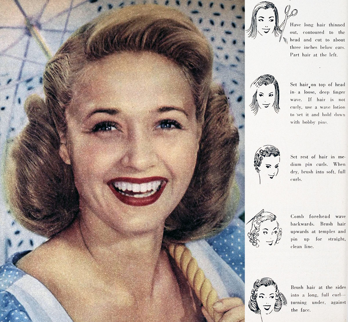 1950 Hairstyle Tutorial Jane Powell 