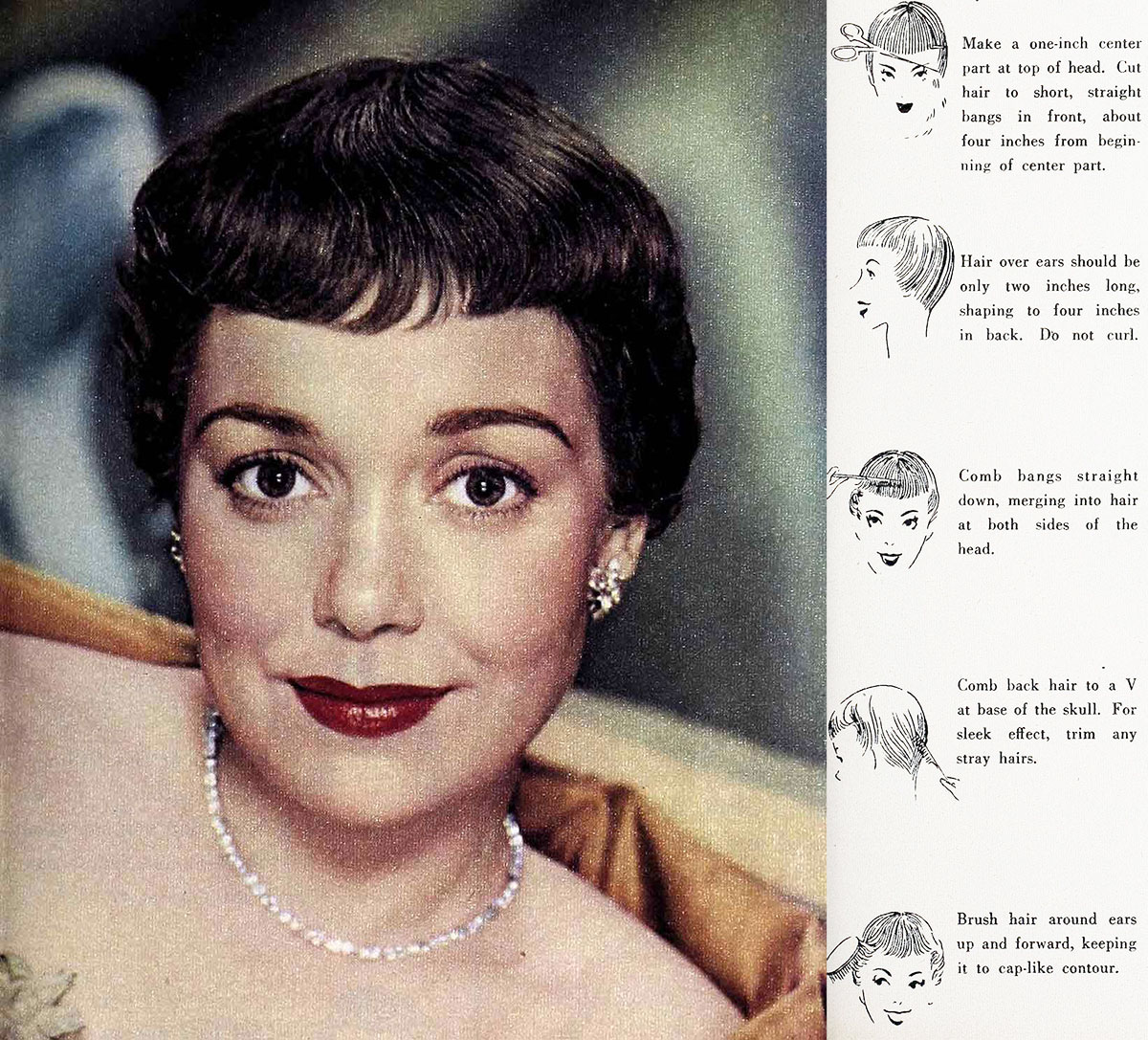 Three Hollywood Fall Hairstyles 1950 - Glamour Daze