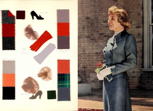 Fall Dresses in 1950 - Grey Tones