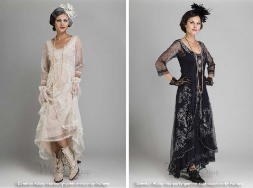 Vintage Downton Abbey Style Bridesmaid Dresses