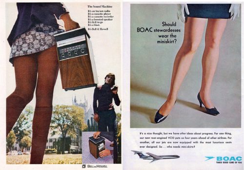 Miniskirts-in-advertising-in-the-1960s