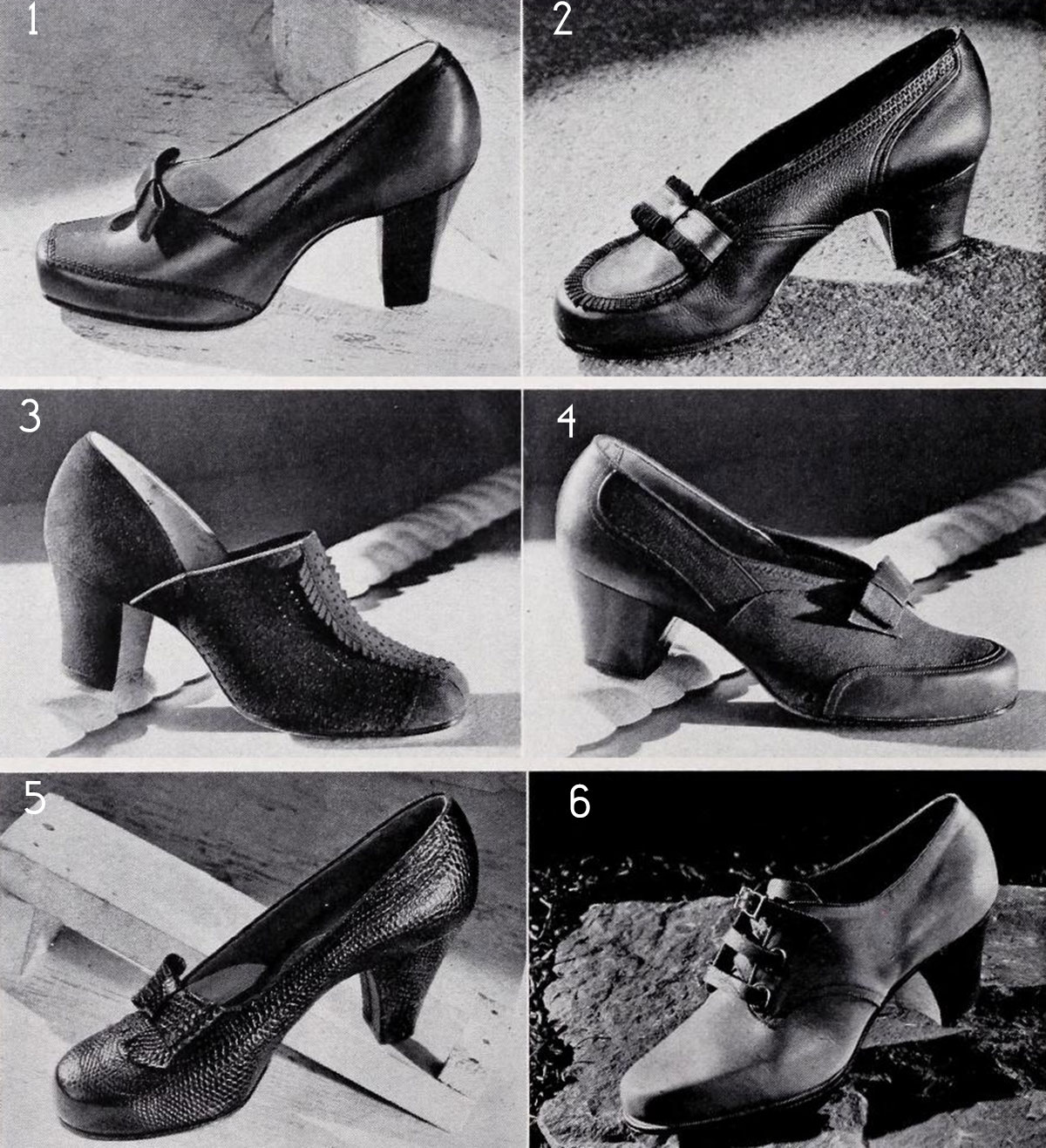 stylish 1940's women's shoes