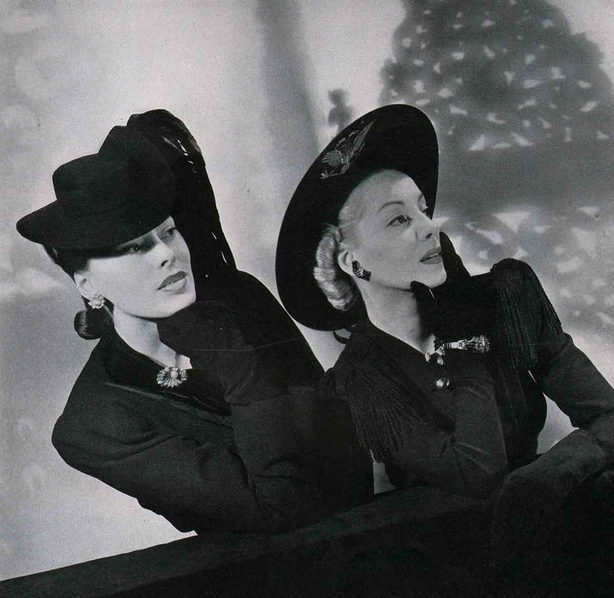 Winter Hats 1940 in Vogue