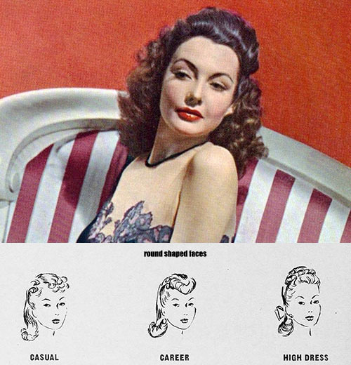 1940's hairdos for round faces---Lynn-Bari