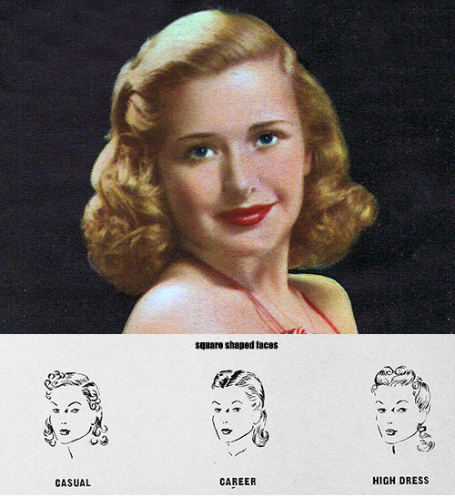 Hairstyle for face shape-Square-Faces---Priscilla-Lane