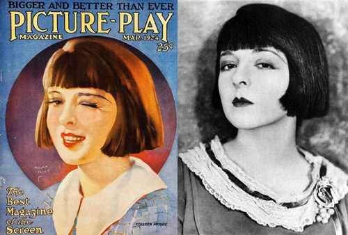 Short bob hairstyles of the 1920's - Colleen Moore