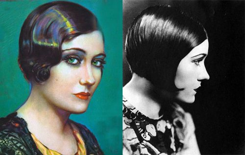 Short bob hairstyles of the 1920's - Gloria Swanson