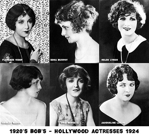 Short bob hairstyles of the 1920's
