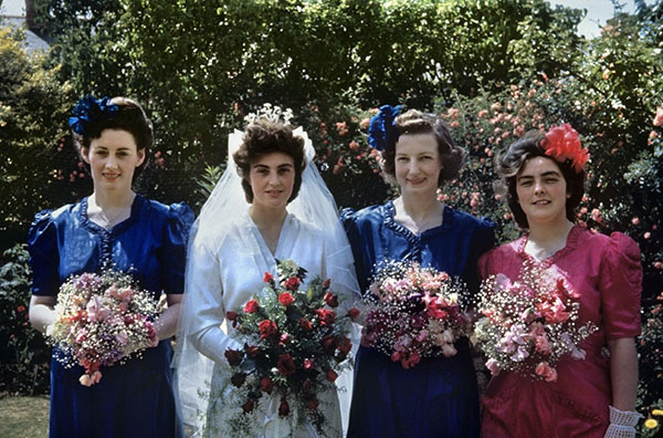 1940's wedding dress--War Brides 1945-IWM