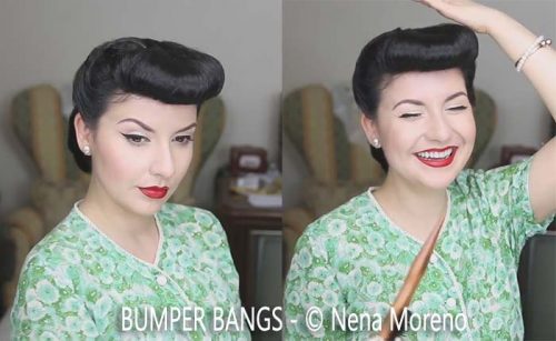Nena-Moreno---bumper-hair-bangs---pinup-hairdo