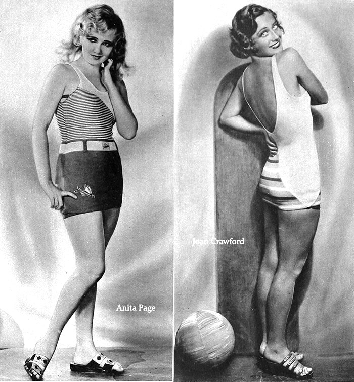 1920s Bathing Suits---Anita-Page-and-Joan-Crawford