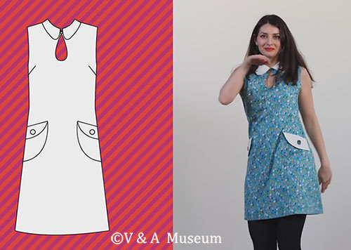 How to sew your own 1960s Mary Quant style mini dress