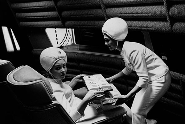 Pan Am stewardesses in 2001 - A Space Odyssey