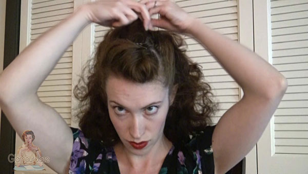 Easy 1940s hairstyle