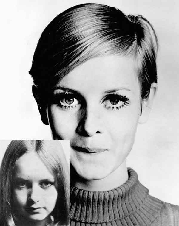 Twiggy - before and after her 1966 makeover