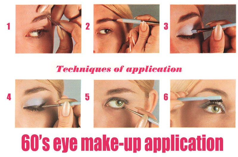 How To Apply 60 S Eye Makeup Tutorial 1968 Glamour Daze