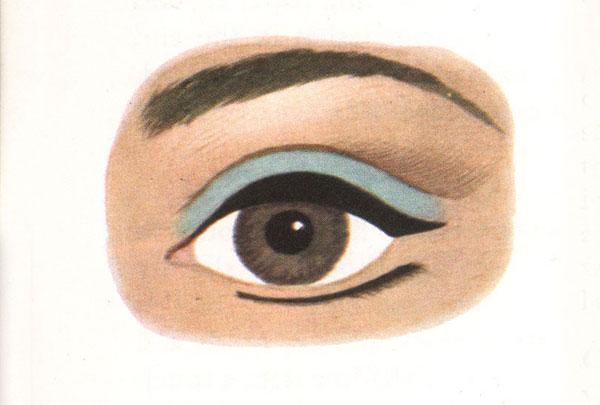 60's eye makeup - small eyes
