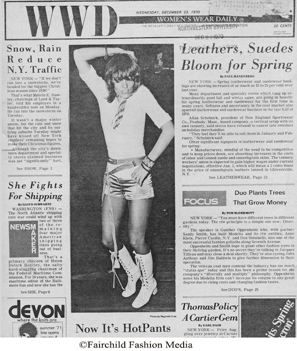 Hot Pants 1971 - Memorable 1970's Fashion Trends - Glamour Daze