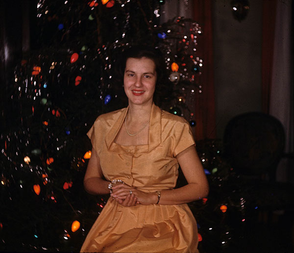 Portrait of woman - Christmas 1940's