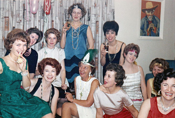 60's flapper party at Christmas