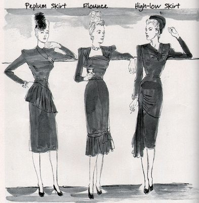 Six Popular Skirt Types worn by 1940's Women - Glamour Daze