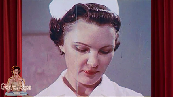 Hand washing steps by 1960's nurses