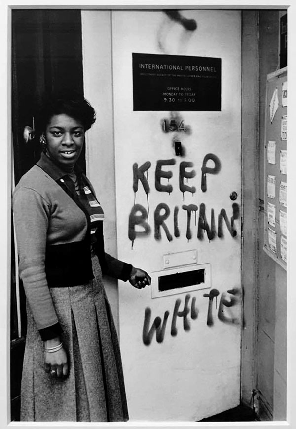 'keep Britain white' graffiti, Balham