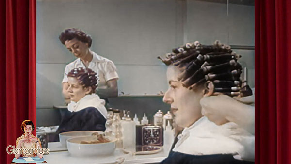 Hair styling in the 1950's