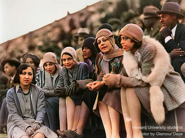 Howard University students - 1920's fashion