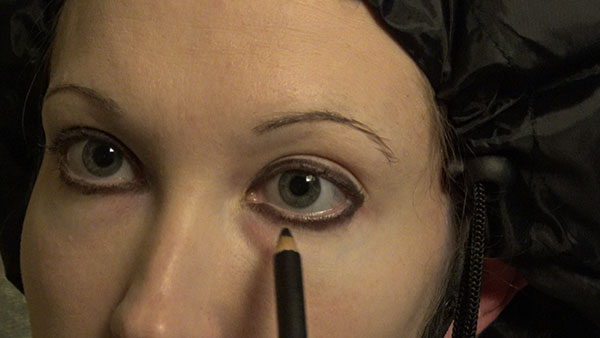 flapper eye makeup - eyeliner