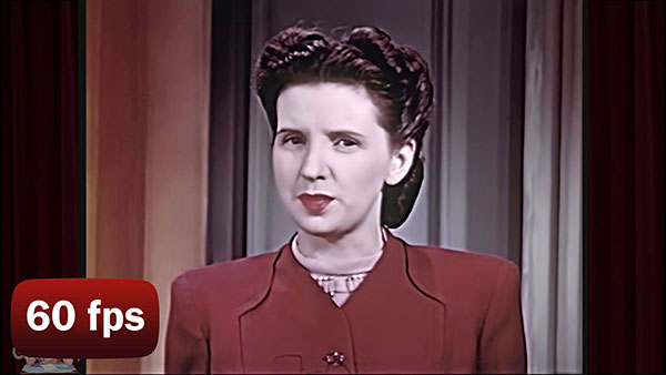 AI enhanced 60 fps - 1940's makeup tutorial