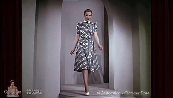1940s fashion show - AI enhanced