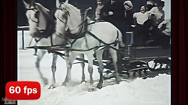 Sleigh ride in 1906