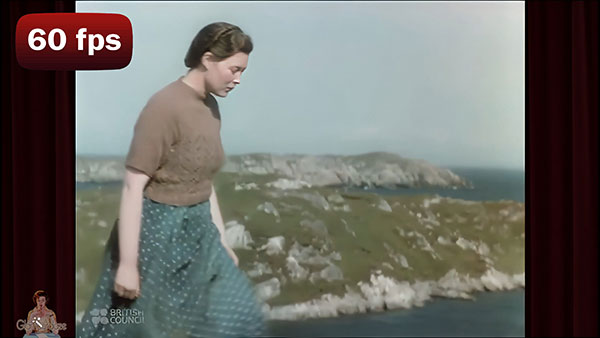 Folk singer Kitty Macleod who appears in the film - The Western Isles