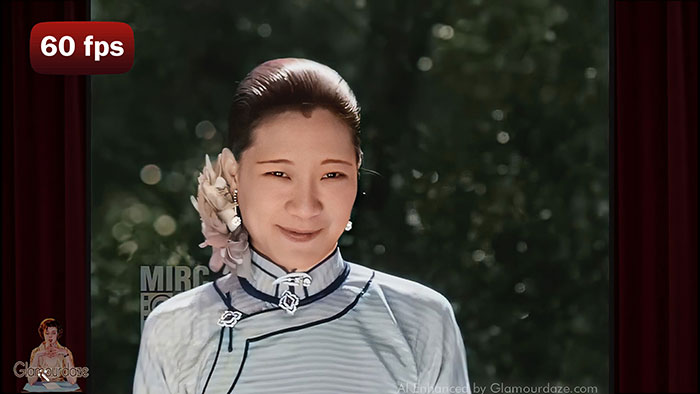 Stunning Chinese woman AI restored - Shanghai 1929