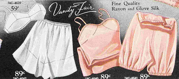 1930 panties - womens underwear evolution