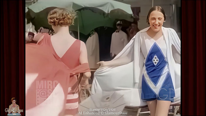 swimsuit models - flappers in Biarritz 1928