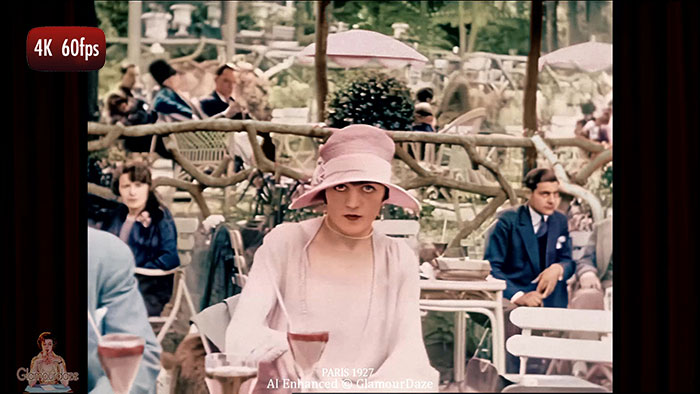 roaring 20s Paris - now in real color with sound
